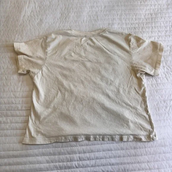 Cloud Dancer Womens Cream T-Shirt Grateful Graphic Print Cotton Size M Boho - Picture 2 of 5